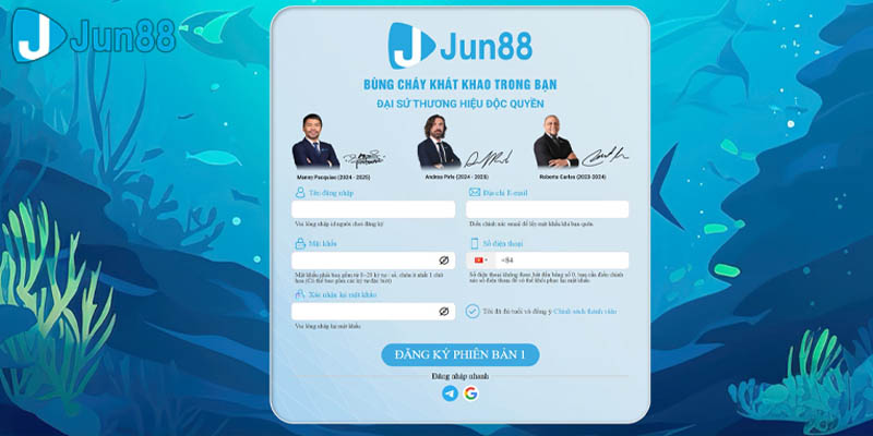 Cách đăng ký Jun88 chi tiết từng bước cho người chơi mới