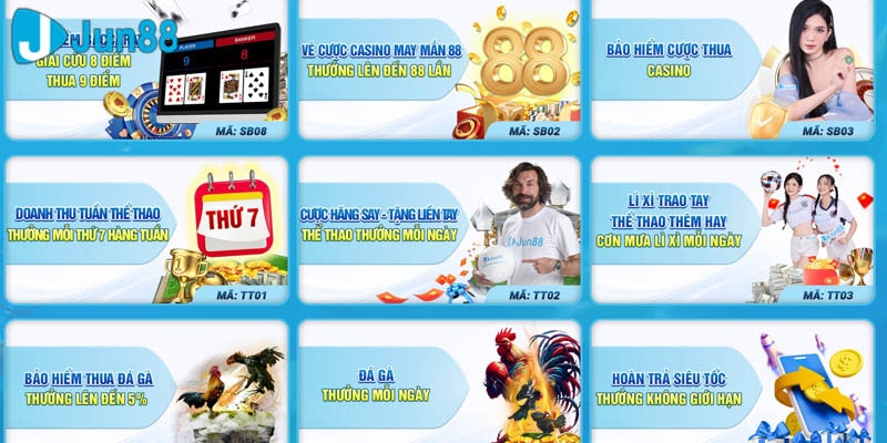 Cập nhật những chương trình khuyến mãi Jun88 siêu khủng cho hội viên đăng ký mới