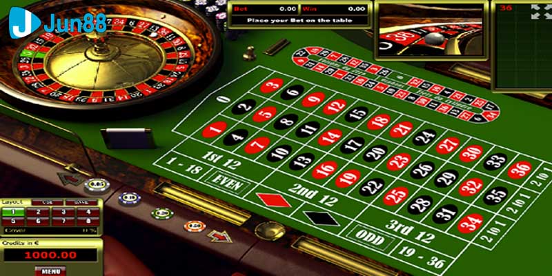 Roulette online Jun88 là trò chơi cá cược vô cùng hấp dẫn